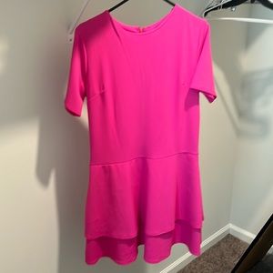 NWOT! Shop the mint Hot Pink large women’s dress with ruffle bottom